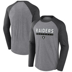 Las Vegas Raiders Tri-Blend Raglan Long Sleeve T-Shirt | NFL Near me