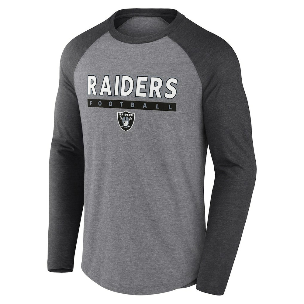 Las Vegas Raiders Tri-Blend Raglan Long Sleeve T-Shirt | NFL Near me