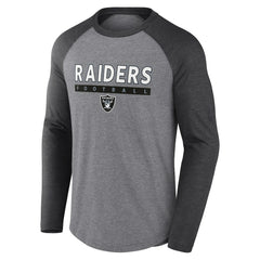 Las Vegas Raiders Tri-Blend Raglan Long Sleeve T-Shirt | NFL Near me