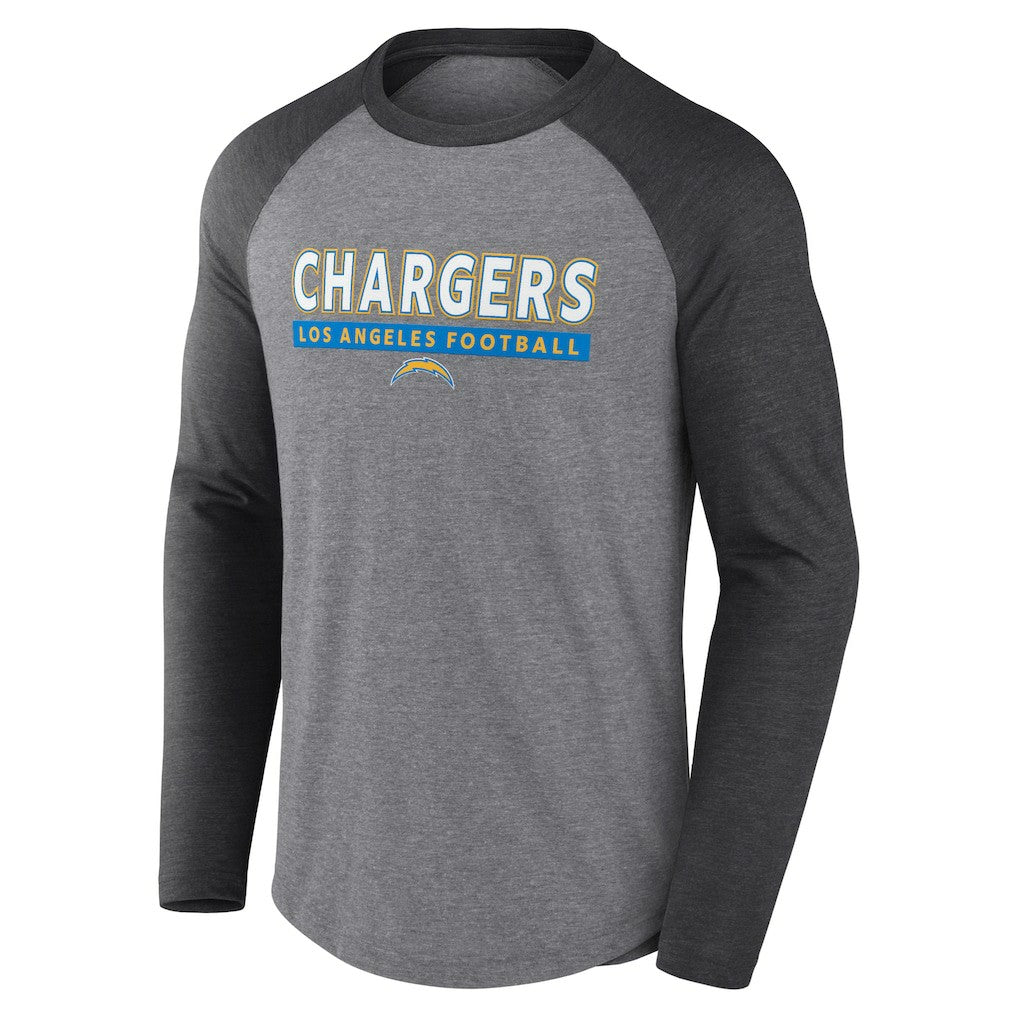 Los Angeles Chargers Tri-Blend Raglan Long Sleeve T-Shirt | NFL Discount