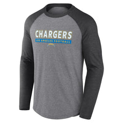 Los Angeles Chargers Tri-Blend Raglan Long Sleeve T-Shirt | NFL Discount