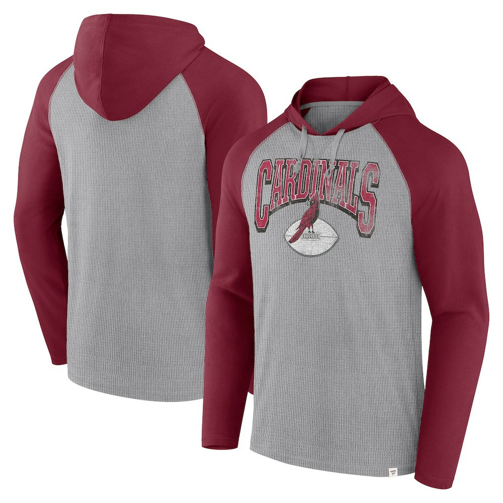 Arizona Cardinals Under Center Long Sleeve Hoodie T-Shirt | NFL New