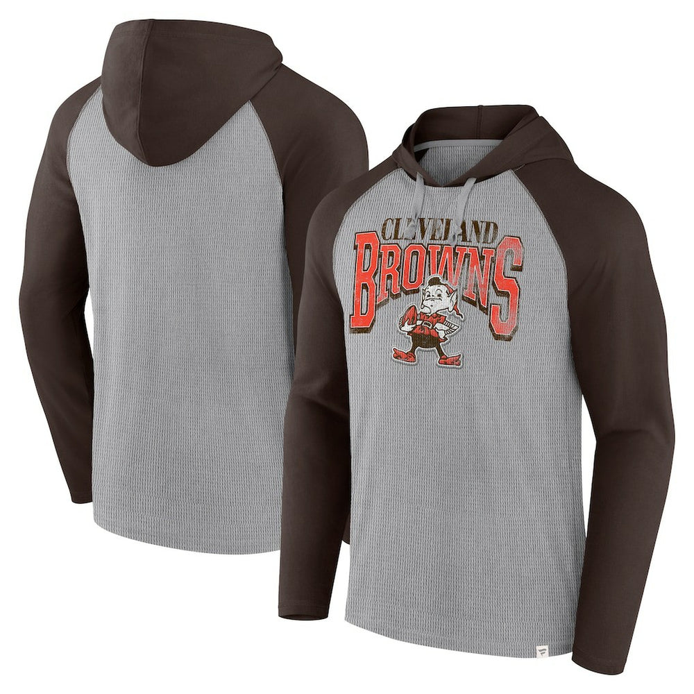 Cleveland Browns Under Center Long Sleeve Hoodie T-Shirt | NFL On sale