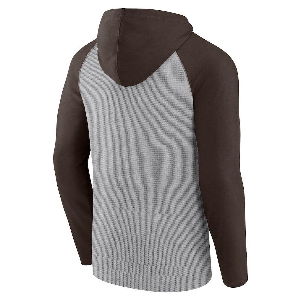Cleveland Browns Under Center Long Sleeve Hoodie T-Shirt | NFL On sale
