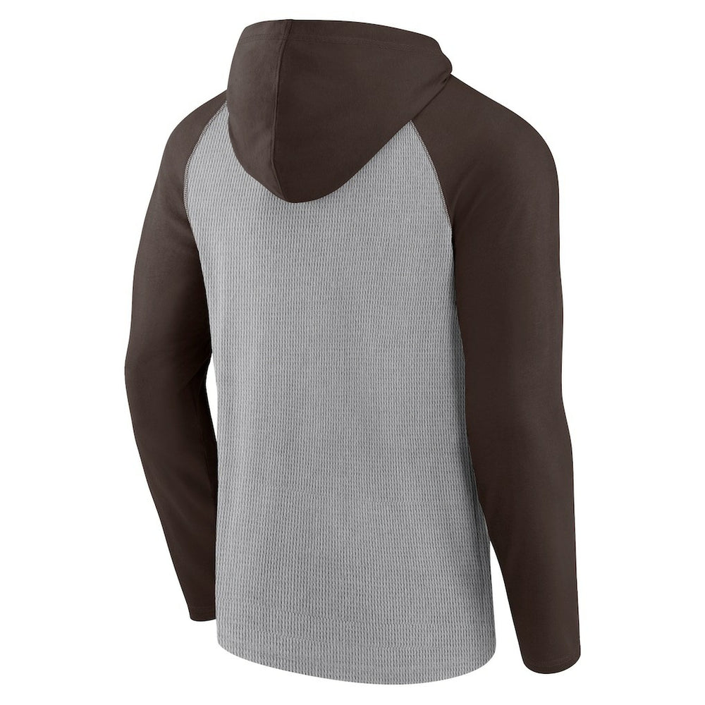 Cleveland Browns Under Center Long Sleeve Hoodie T-Shirt | NFL On sale