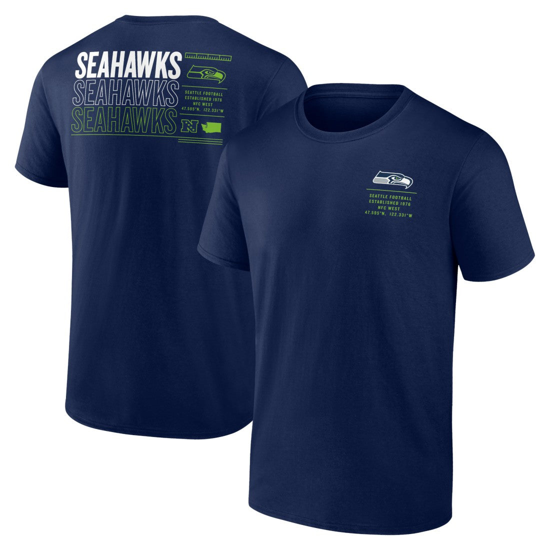 Seattle Seahawks Repeat Stats T-Shirt | NFL Hot