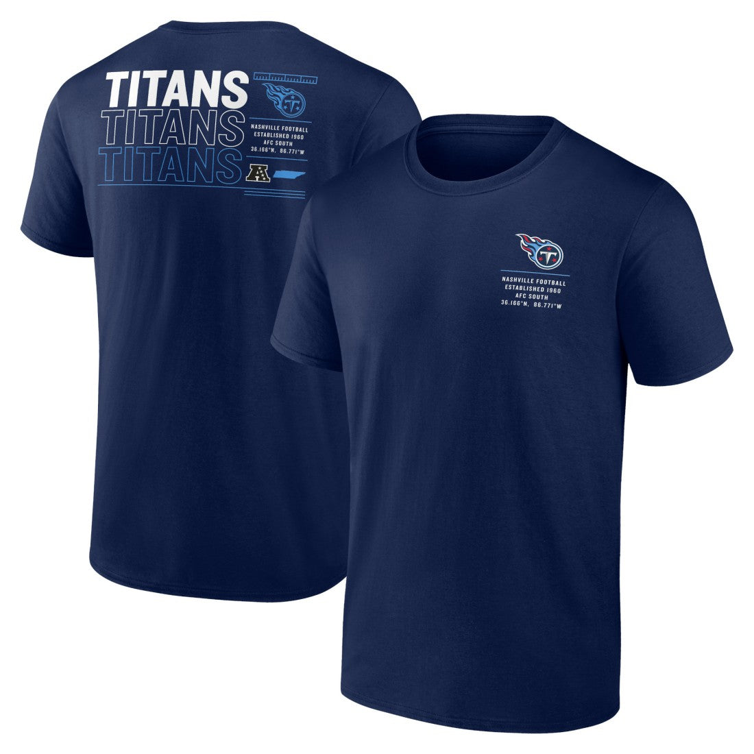Tennessee Titans Repeat Stats T-Shirt | NFL New