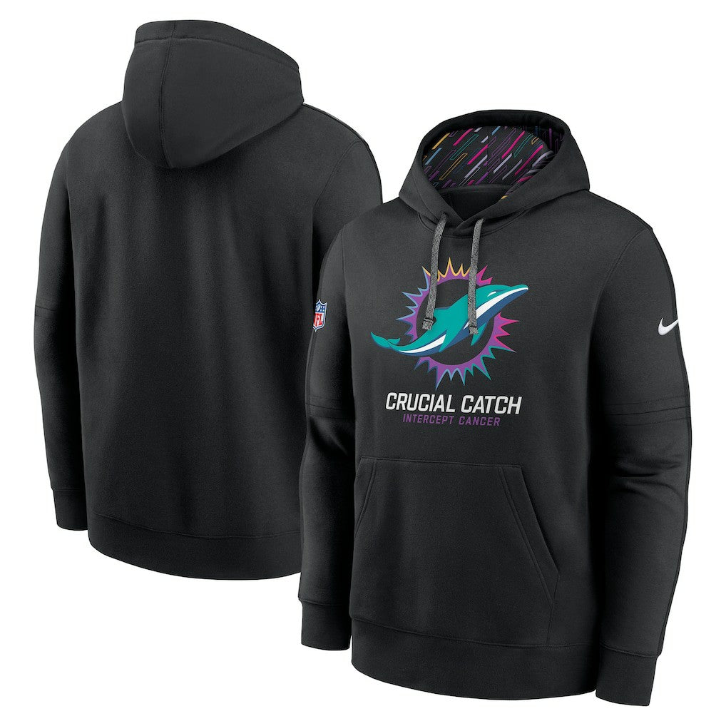 Miami Dolphins 2024 NFL Crucial Catch Club Pullover Hoodie | NFL New