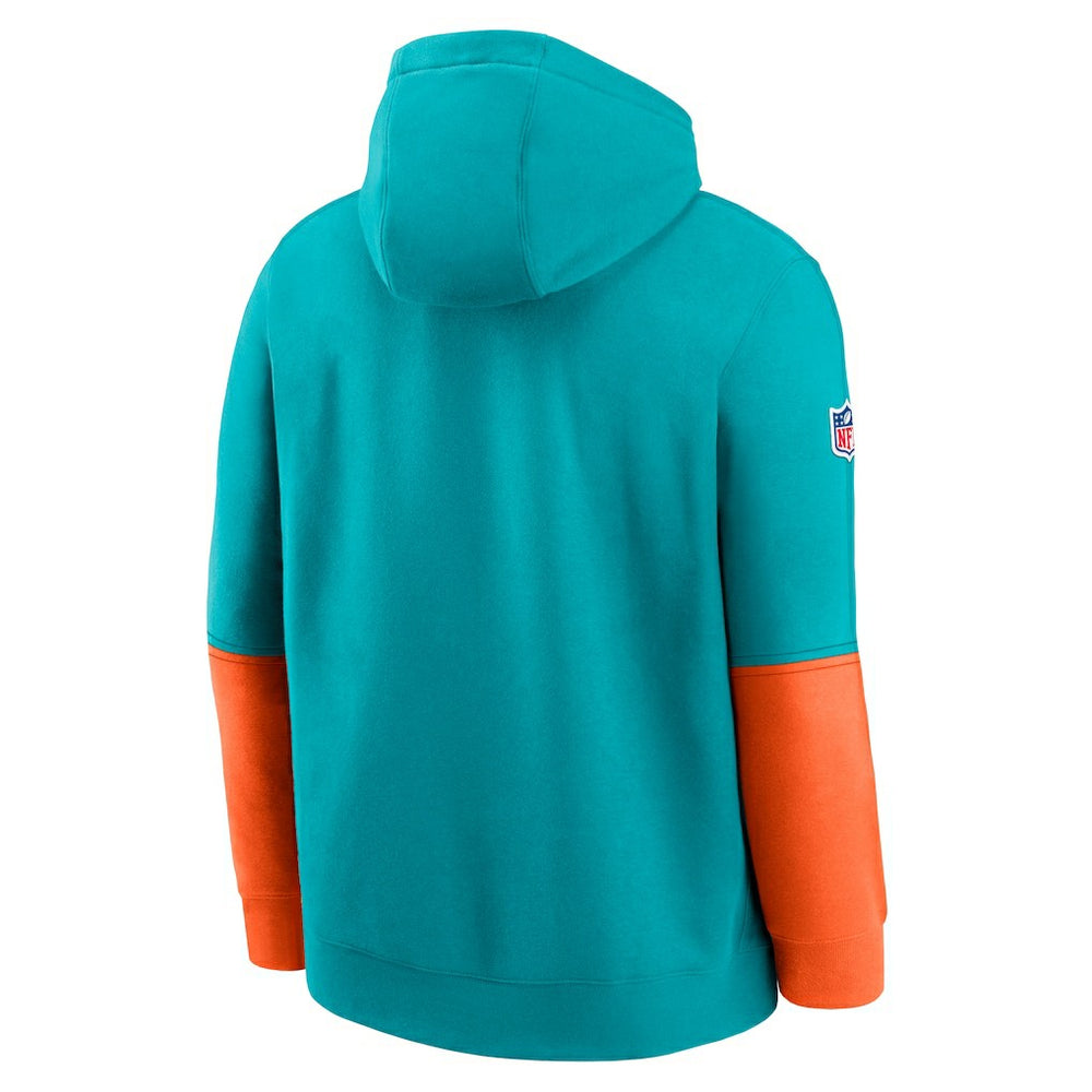 Miami Dolphins 2024 Sideline Club Pullover Hoodie | NFL Outlet