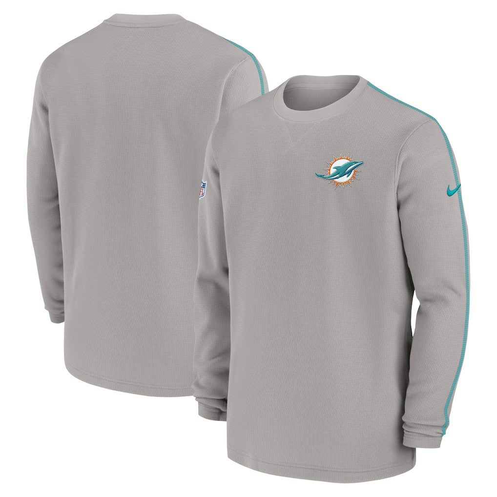 Miami Dolphins 2024 Sideline Coaches Long Sleeve Top | NFL Outlet