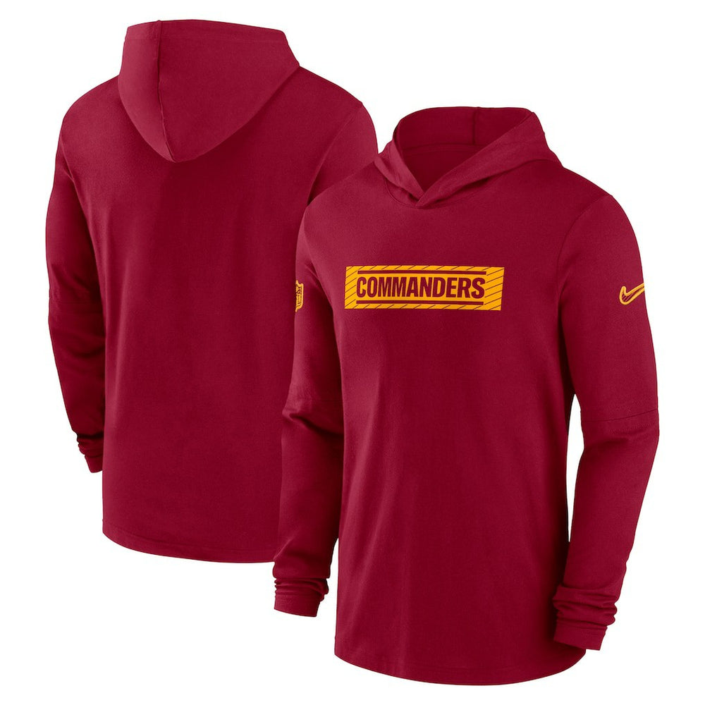 Washington Commanders 2024/25 Sideline Performance Long Sleeve Hoodie T-Shirt | NFL Near me