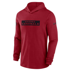 Arizona Cardinals 2024/25 Sideline Performance Long Sleeve Hoodie T-Shirt | NFL New