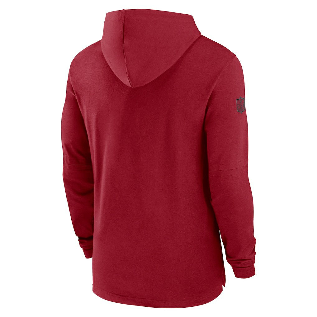 Arizona Cardinals 2024/25 Sideline Performance Long Sleeve Hoodie T-Shirt | NFL New