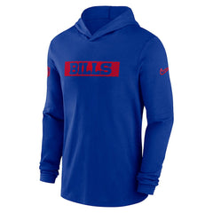 Buffalo Bills 2024/25 Sideline Performance Long Sleeve Hoodie T-Shirt | NFL On sale