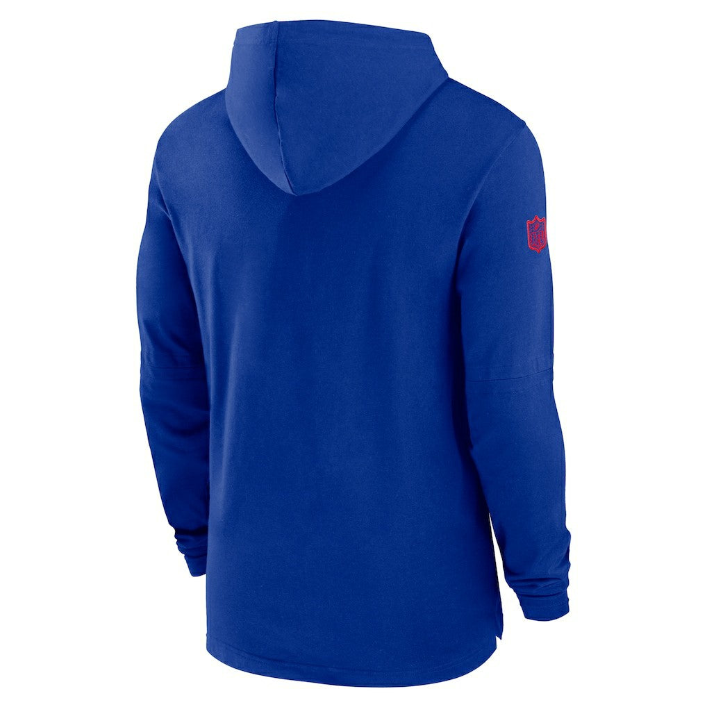 Buffalo Bills 2024/25 Sideline Performance Long Sleeve Hoodie T-Shirt | NFL On sale