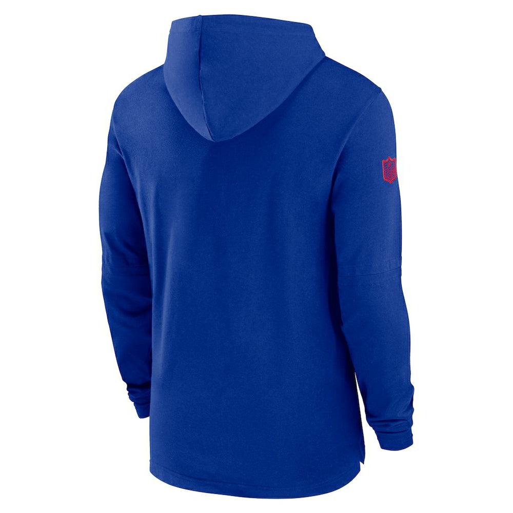 Buffalo Bills 2024/25 Sideline Performance Long Sleeve Hoodie T-Shirt | NFL On sale