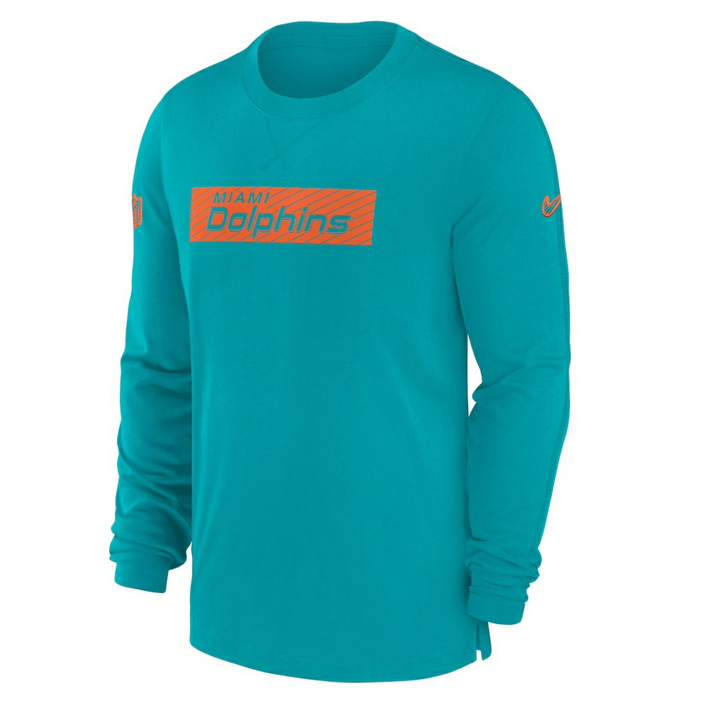 Miami Dolphins Sideline Player Performance Long Sleeve T-Shirt | NFL Outlet