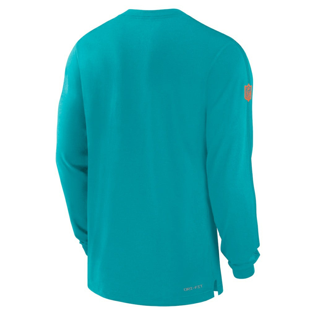 Miami Dolphins Sideline Player Performance Long Sleeve T-Shirt | NFL Outlet