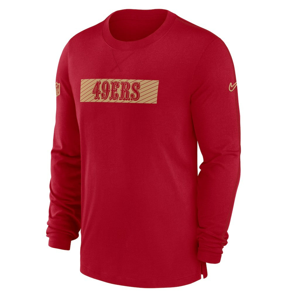 San Francisco 49ers Sideline Player Performance Long Sleeve T-Shirt | NFL Online