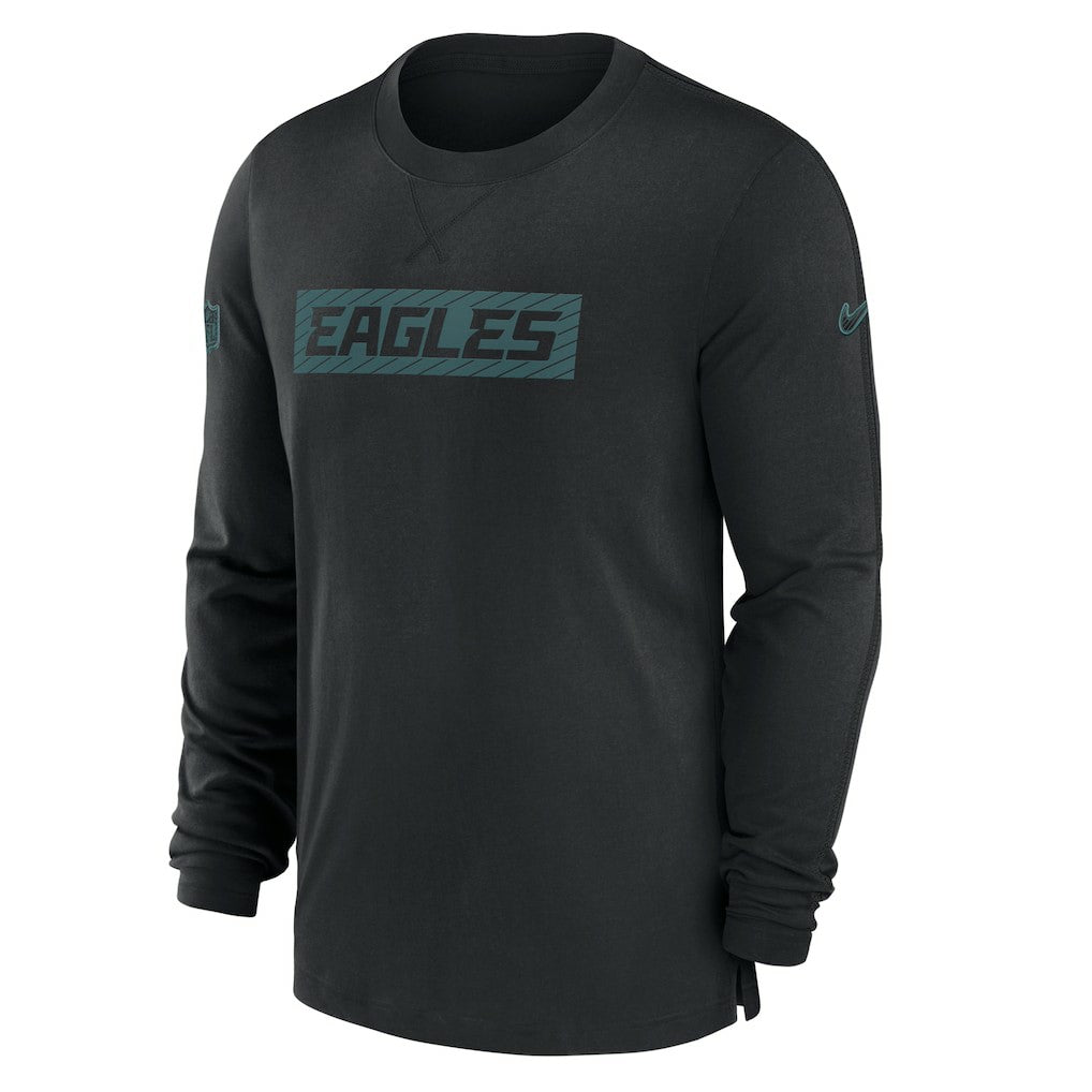 Philadelphia Eagles Sideline Player Performance Long Sleeve T-Shirt | NFL Outlet
