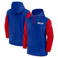 Buffalo Bills 2024/25 Sideline Pre-Game Player 1/2-Zip Hoodie Jacket | NFL Near me