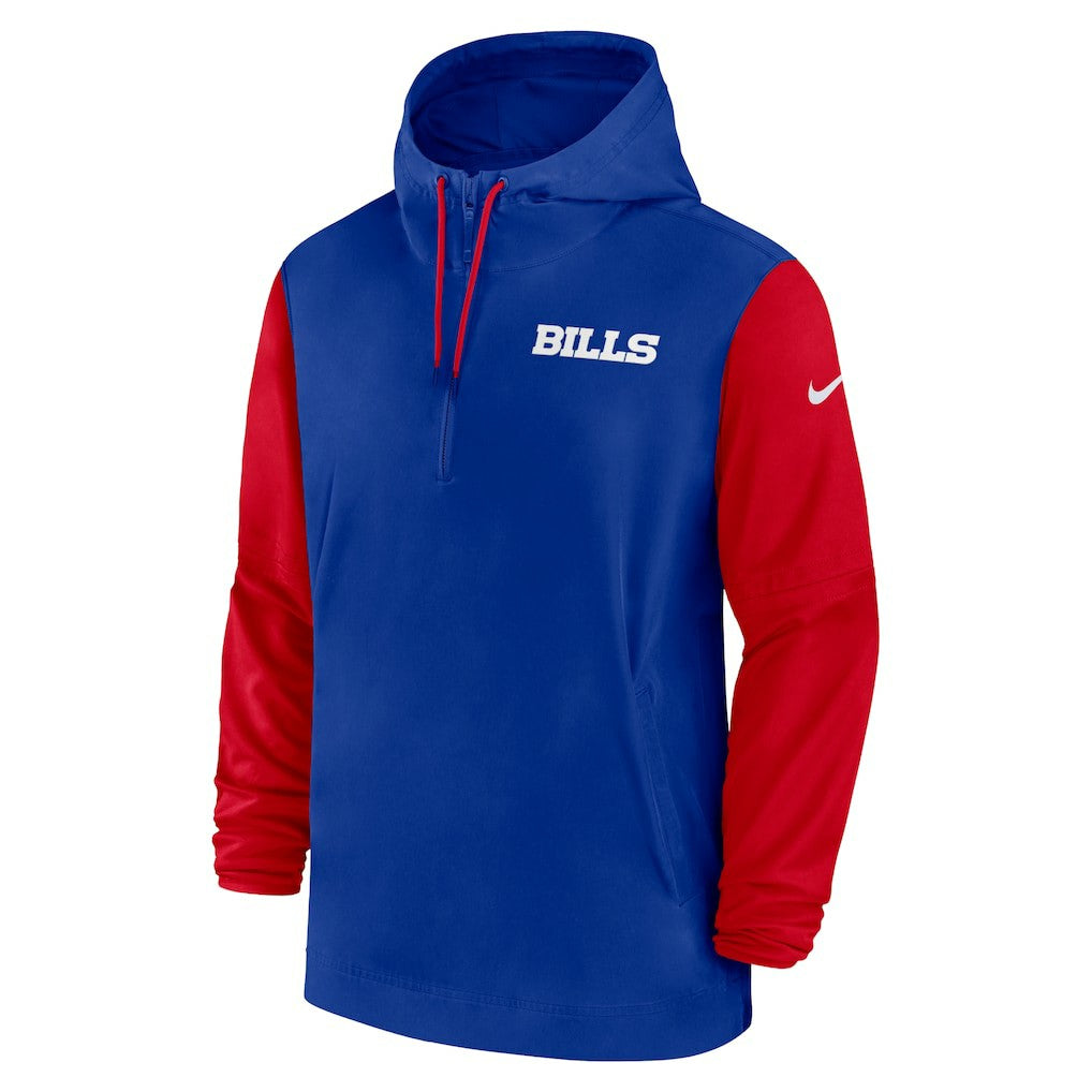 Buffalo Bills 2024/25 Sideline Pre-Game Player 1/2-Zip Hoodie Jacket | NFL Near me