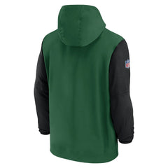 New York Jets 2024/25 Sideline Pre-Game Player 1/2-Zip Hoodie Jacket | NFL Outlet