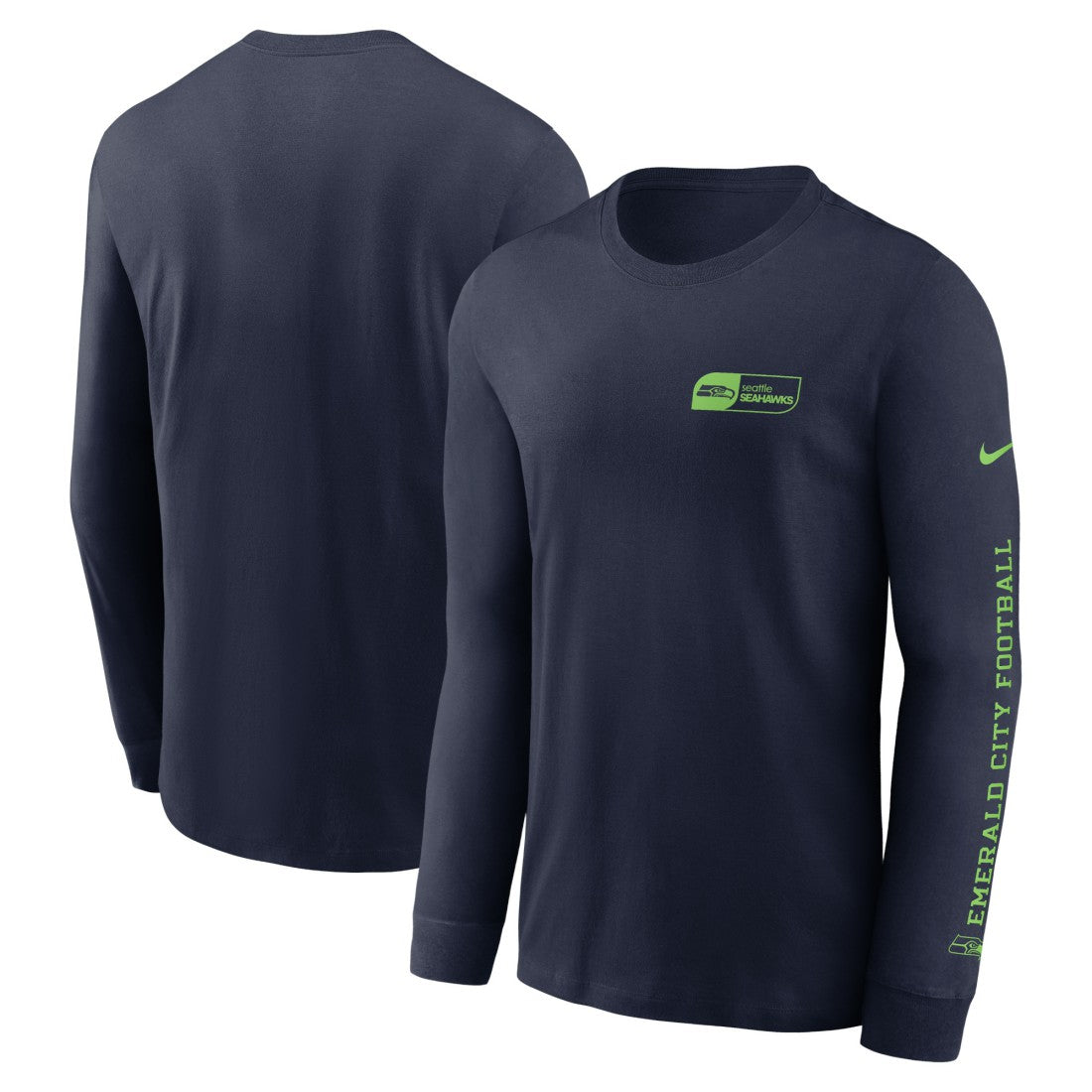 Seattle Seahawks All Out Long Sleeve T-Shirt | NFL Discount