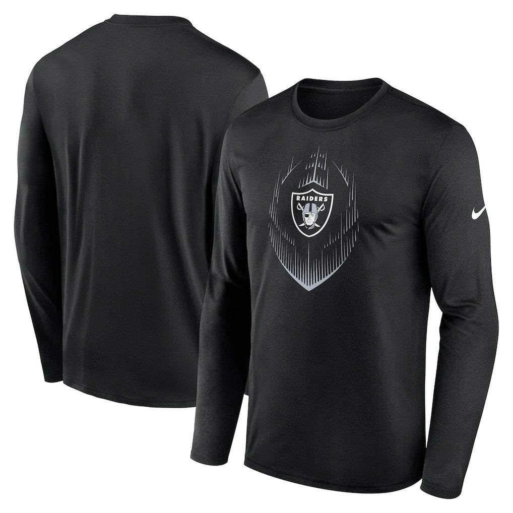 Las Vegas Raiders Icon Legend Performance Long Sleeve T-Shirt | NFL Outlet