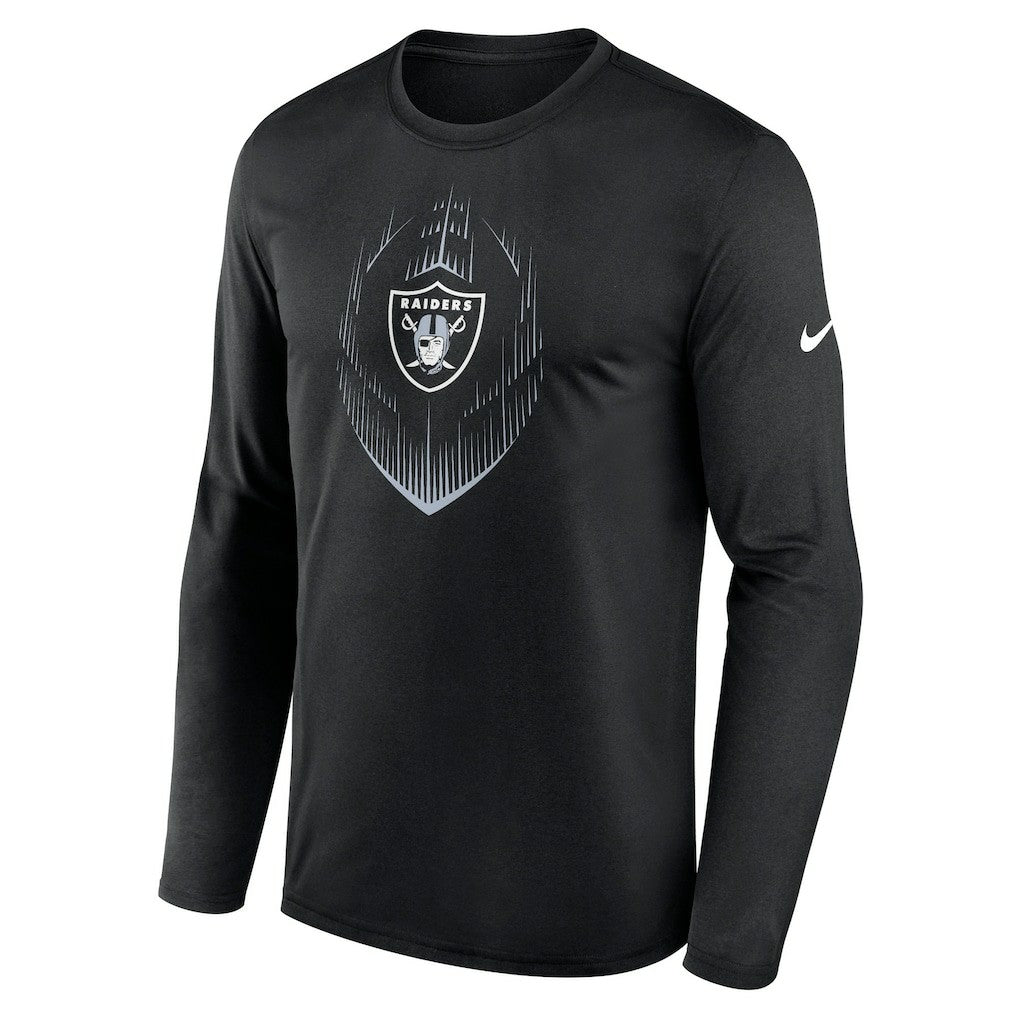 Las Vegas Raiders Icon Legend Performance Long Sleeve T-Shirt | NFL Outlet
