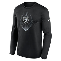 Las Vegas Raiders Icon Legend Performance Long Sleeve T-Shirt | NFL Outlet