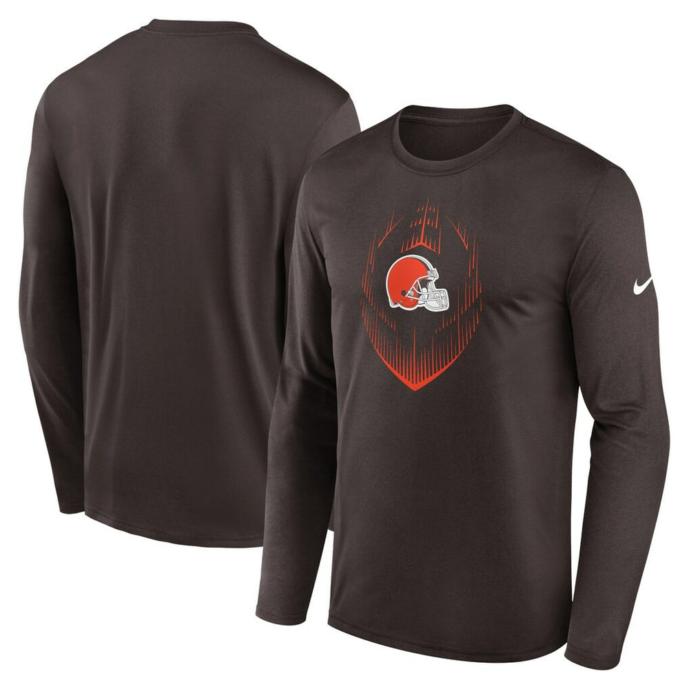 Cleveland Browns Icon Legend Performance Long Sleeve T-Shirt | NFL Sale