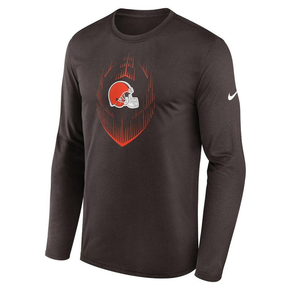 Cleveland Browns Icon Legend Performance Long Sleeve T-Shirt | NFL Sale