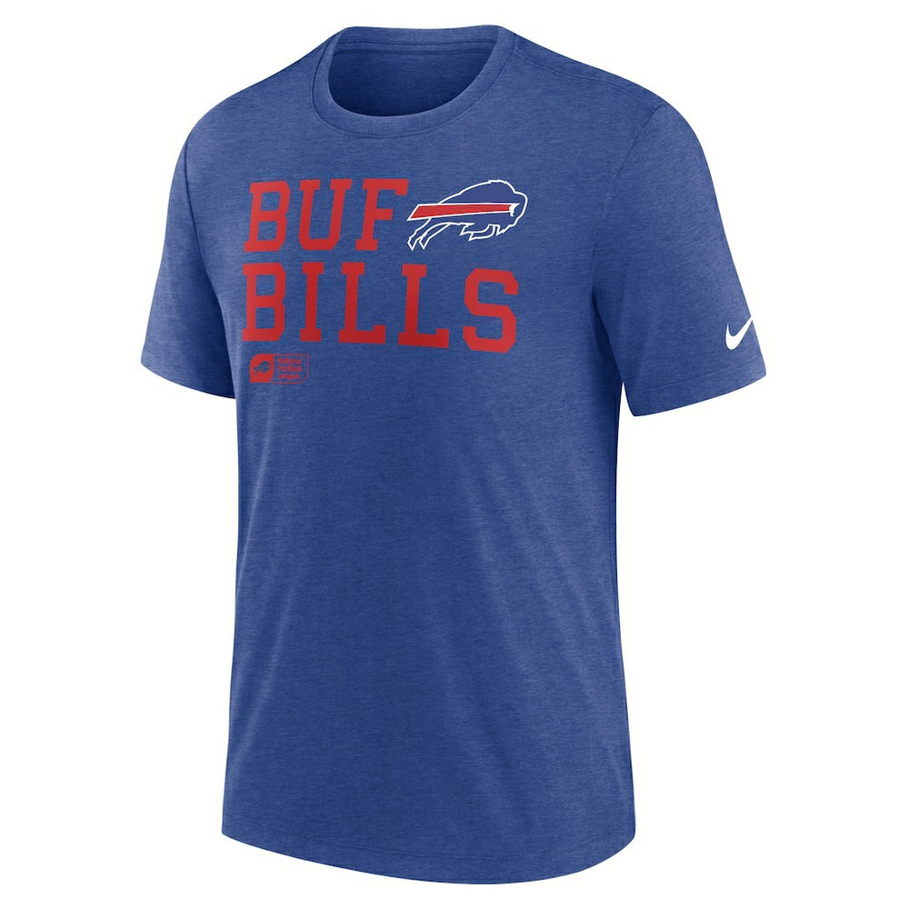 Buffalo Bills Overlap Lockup Tri-Blend T-Shirt | NFL Outlet