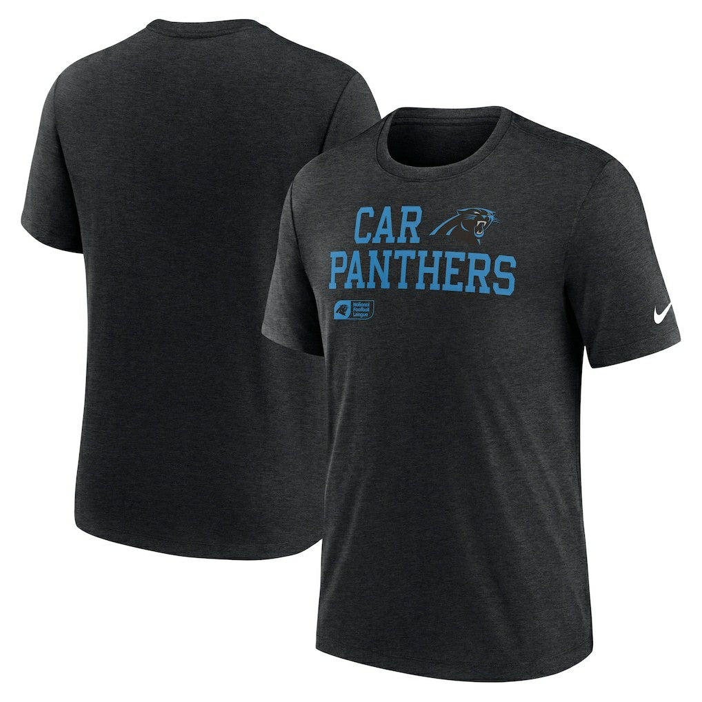 Carolina Panthers Overlap Lockup Tri-Blend T-Shirt | NFL Outlet