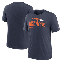 Denver Broncos Overlap Lockup Tri-Blend T-Shirt | NFL Sale