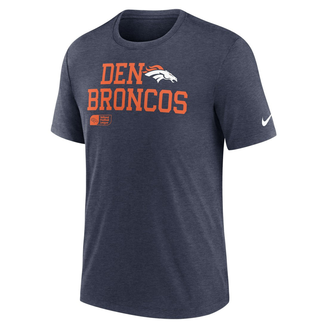 Denver Broncos Overlap Lockup Tri-Blend T-Shirt | NFL Sale