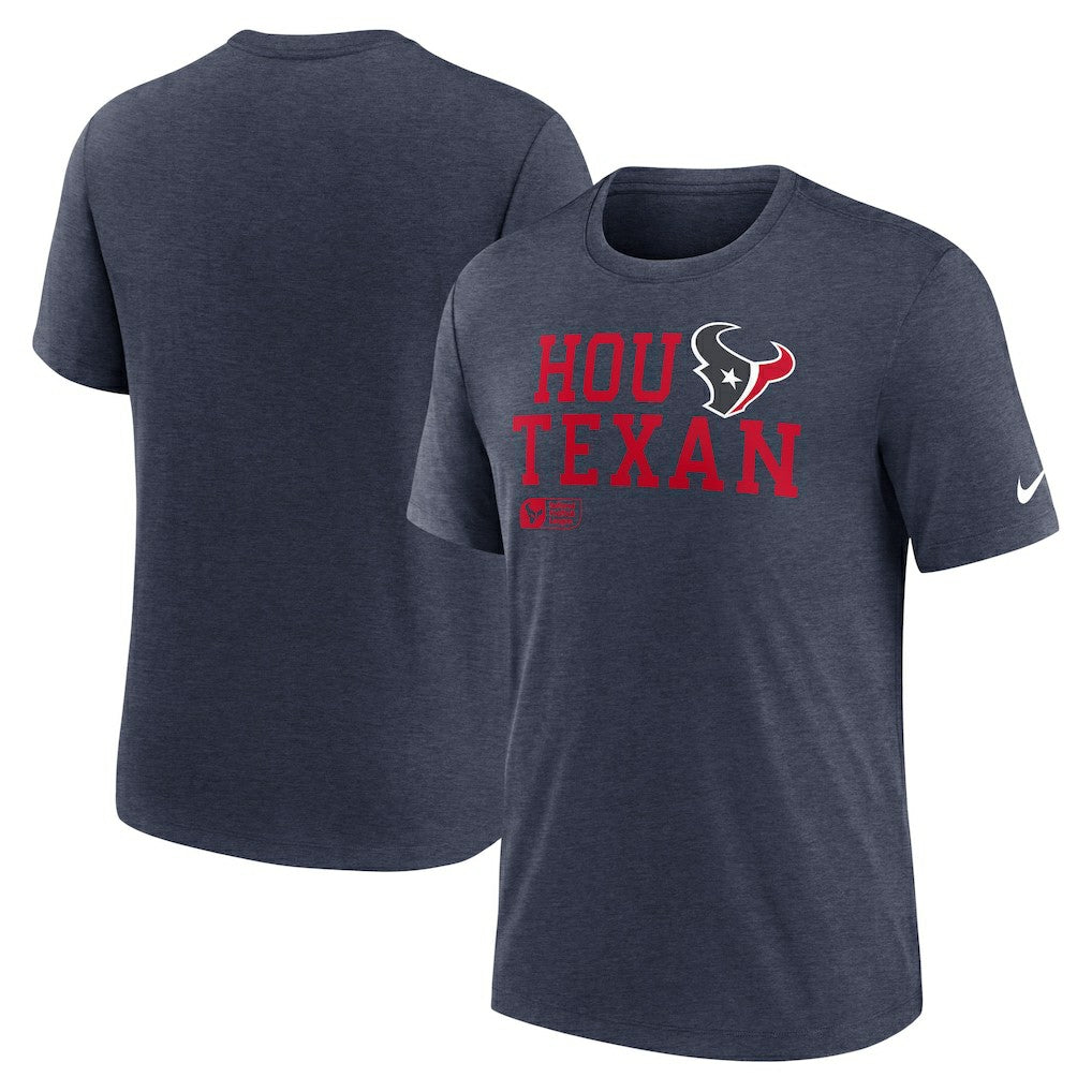 Houston Texans Overlap Lockup Tri-Blend T-Shirt | NFL New
