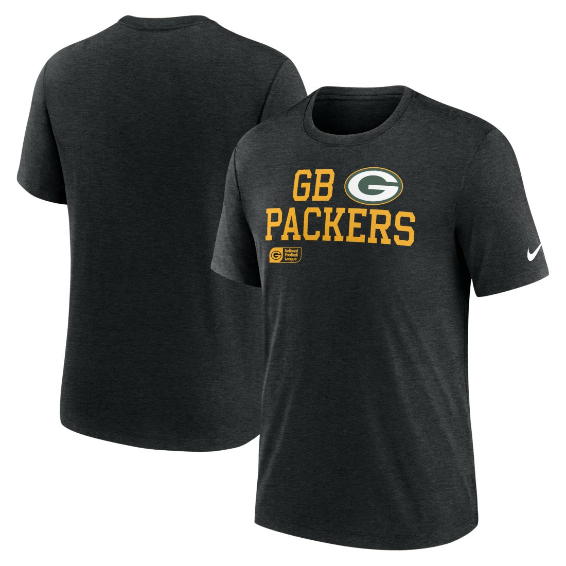 Green Bay Packers Overlap Lockup Tri-Blend T-Shirt | NFL Discount
