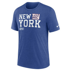 New York Giants Overlap Lockup Tri-Blend T-Shirt | NFL New