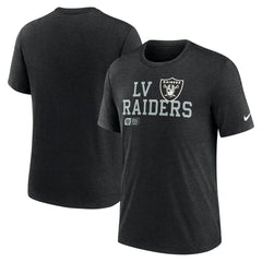 Las Vegas Raiders Overlap Lockup Tri-Blend T-Shirt | NFL US