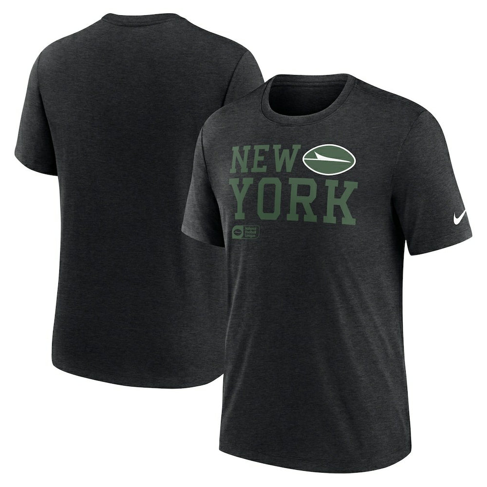 New York Jets Overlap Lockup Tri-Blend T-Shirt | NFL New