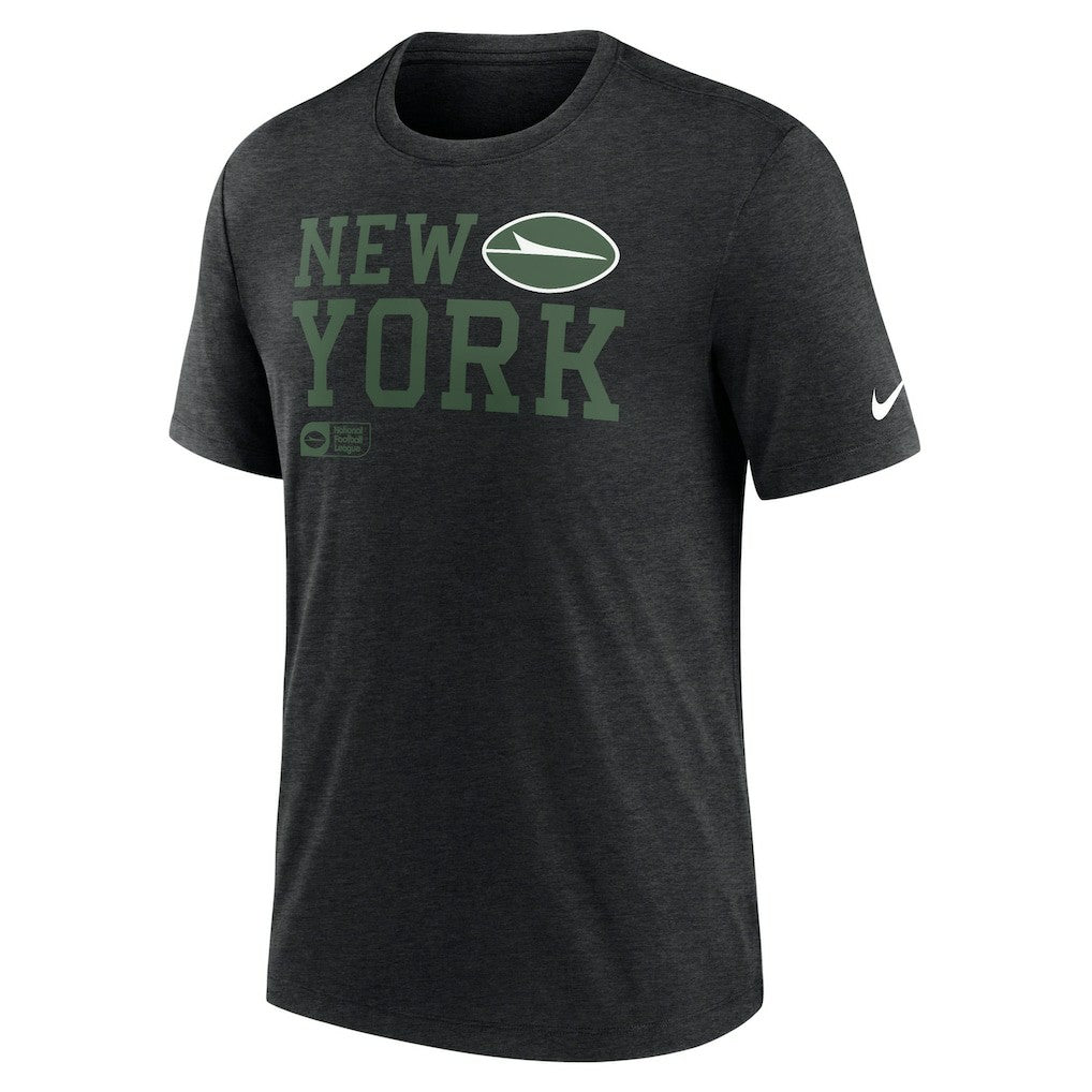 New York Jets Overlap Lockup Tri-Blend T-Shirt | NFL New