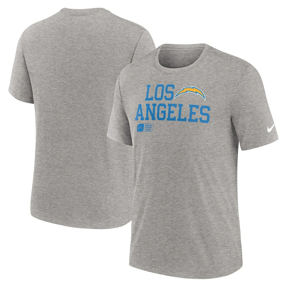 Los Angeles Chargers Overlap Lockup Tri-Blend T-Shirt | NFL On sale