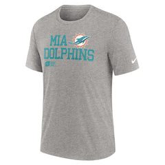 Miami Dolphins Overlap Lockup Tri-Blend T-Shirt | NFL Sale