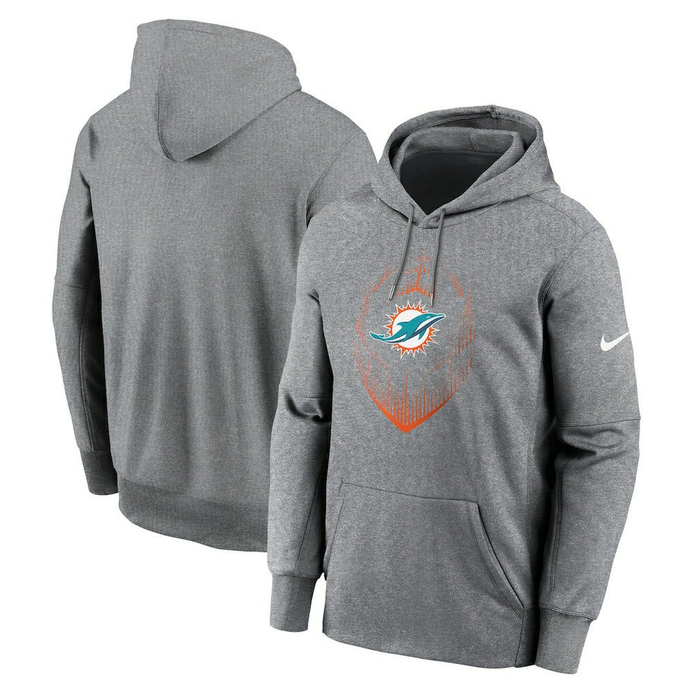 Miami Dolphins Icon Performance Pullover Hoodie | NFL Outlet