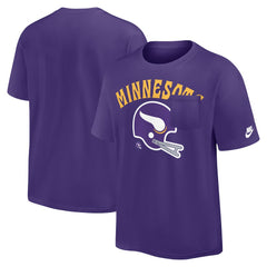 Minnesota Vikings Rewind Heavy Max90 Pocket T-Shirt | NFL Discount