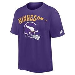 Minnesota Vikings Rewind Heavy Max90 Pocket T-Shirt | NFL Discount