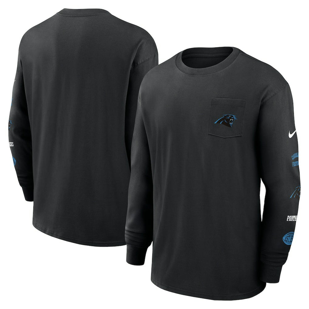 Carolina Panthers Rewind Heavy Max90 Pocket Long Sleeve T-Shirt | NFL Outlet