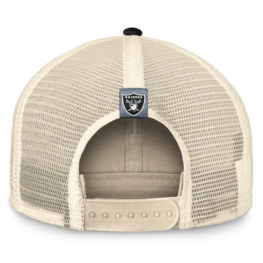 Las Vegas Raiders Diamond Stripe Trucker Adjustable Hat | NFL Sale